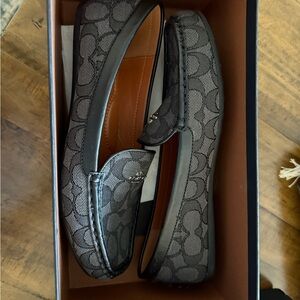 Coach Black and Gray Loafers